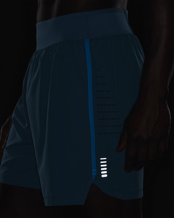 Men's UA Speedpocket 7" Shorts, Blue, pdpMainDesktop image number 4